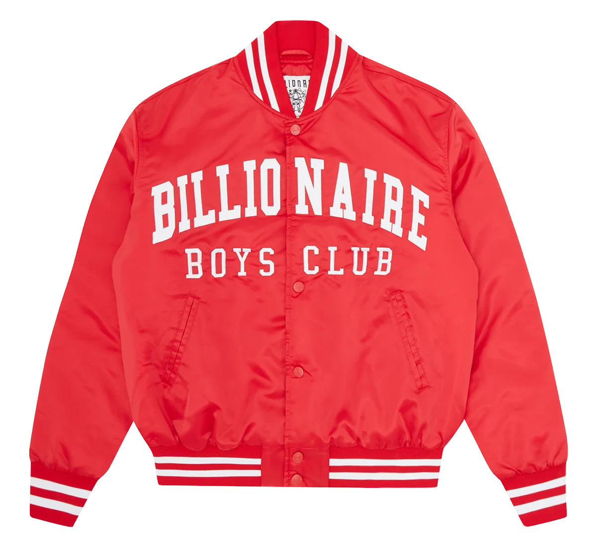 COLLEGE SATIN BOMBER JACKET